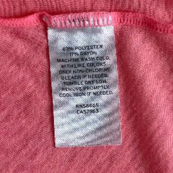 Zella Girl Pink Open Strappy Back Three-Quarter Sleeve Top - Picture 7 of 8